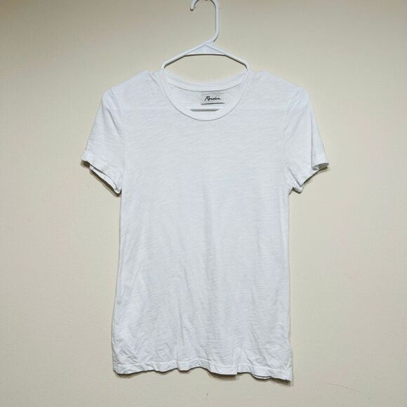 Rowan Tyler Slub Tee White Short Sleeve Shirt XS Women - Picture 2 of 10